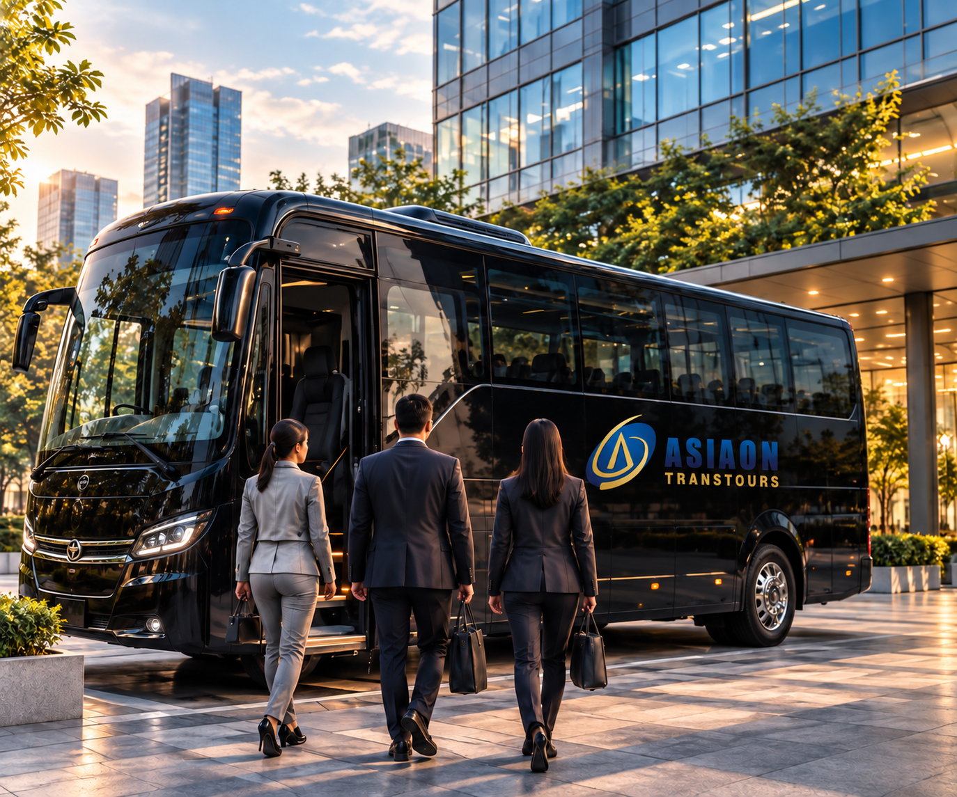 Corporate staff shuttling